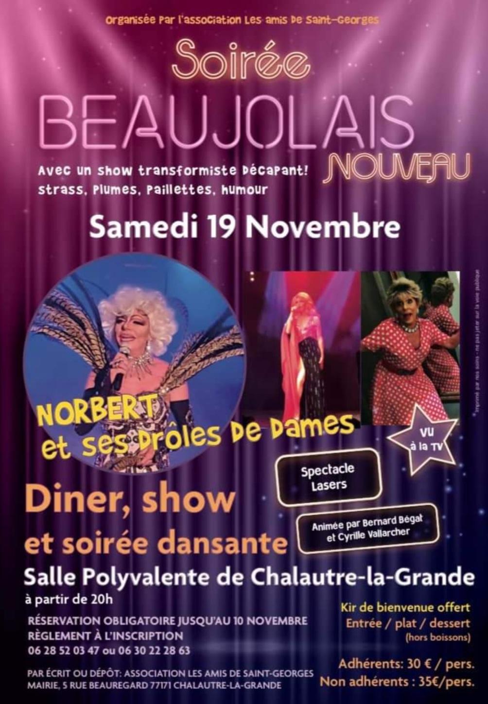 Soiree beaujolais nouveau chalautre 2022